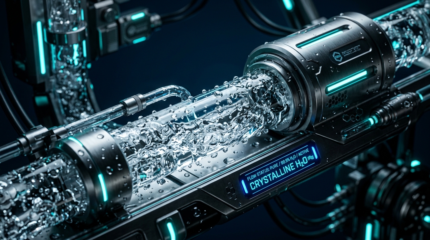 High-tech crystal water purification chamber