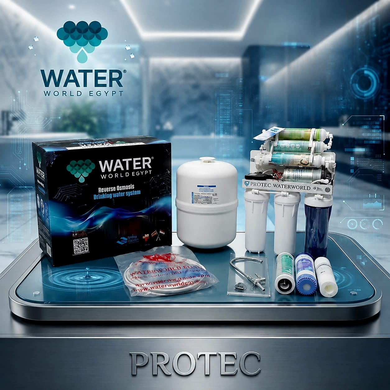 PROTEC WaterWorld 7-Stage RO Drinking System